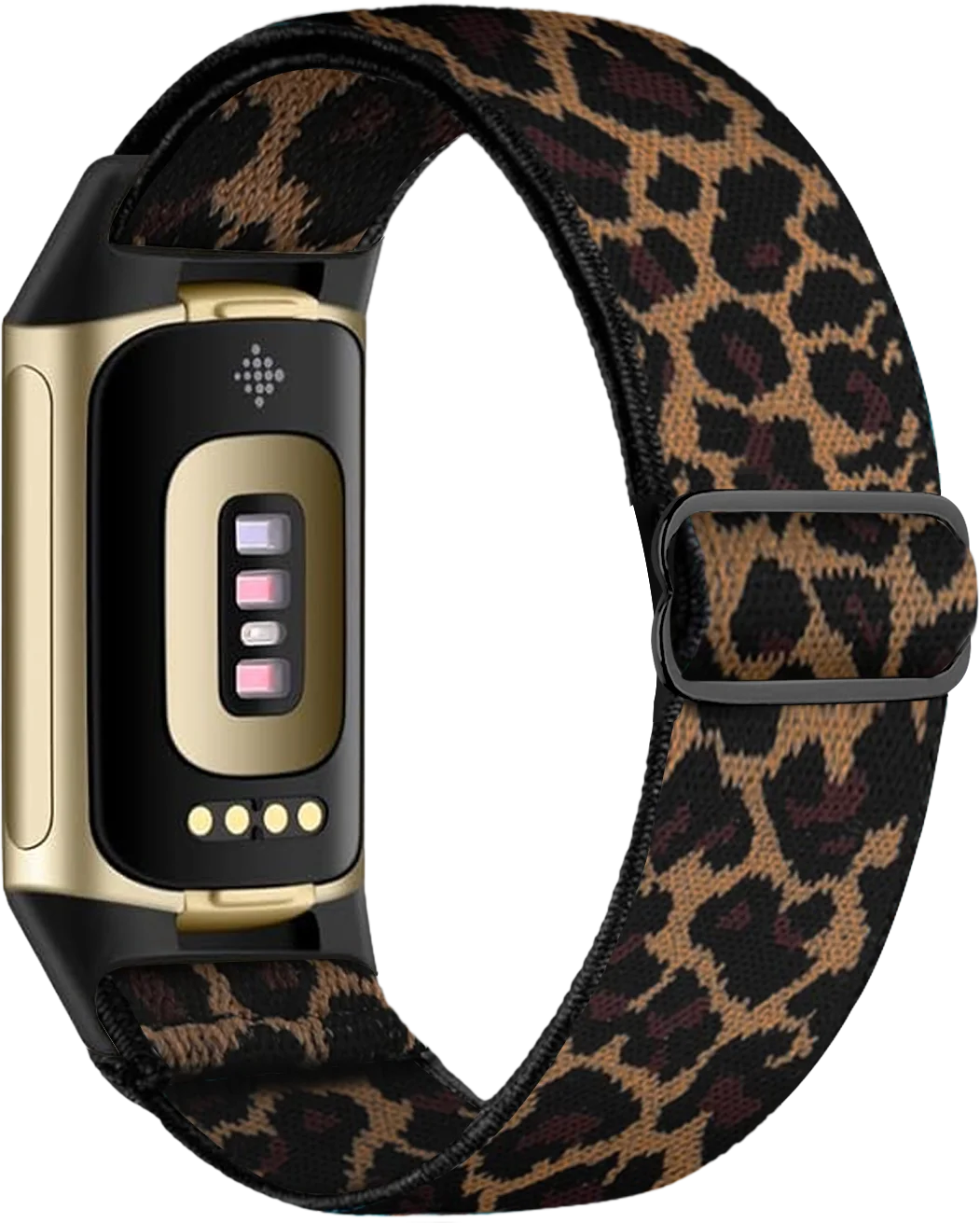Armband voor Fitbit Charge 5, Charge 6 horloge luipaard