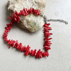 Verstelbare armband van rood koraal