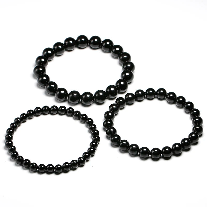 Bracelet "Rempart" en Tourmaline Noire