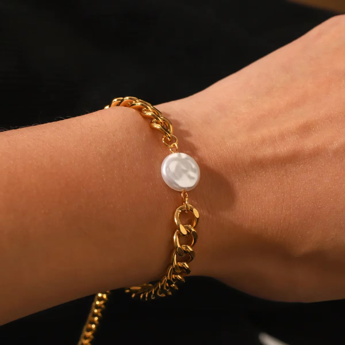 Bracelet Rétro avec Perle