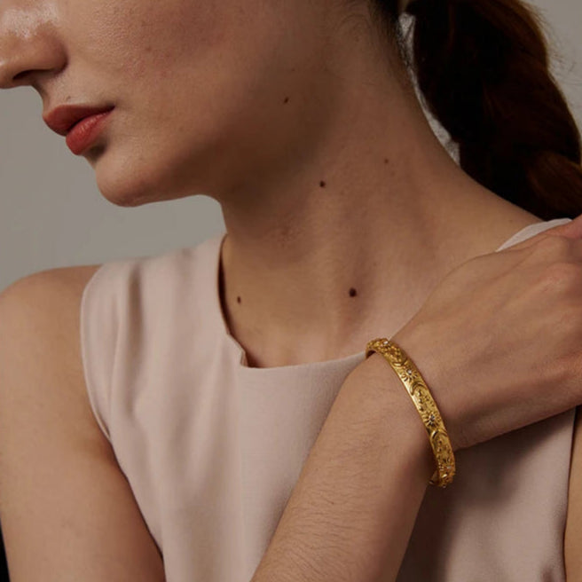 Bracelet Rétro Lunes et Soleils avec Zircon