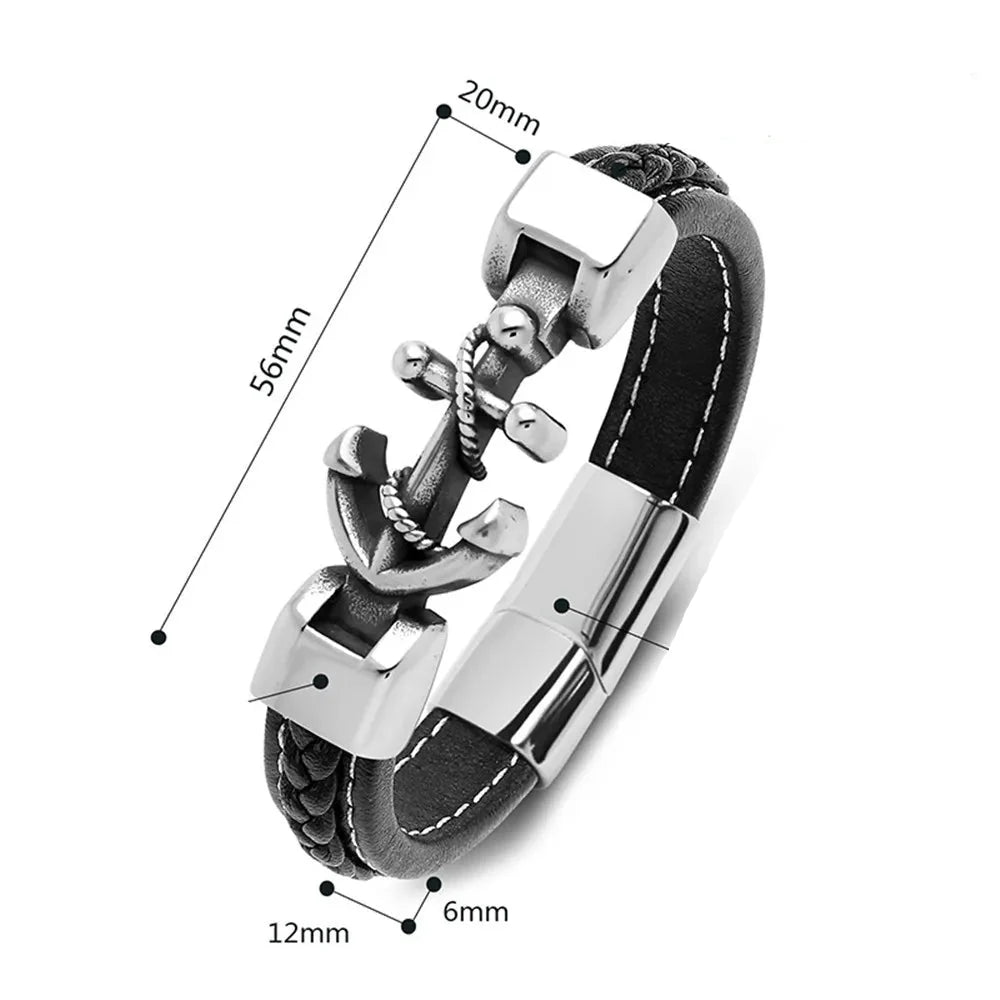 Gedraaid ankerarmband 
