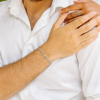 Gedraaide initiaalarmband