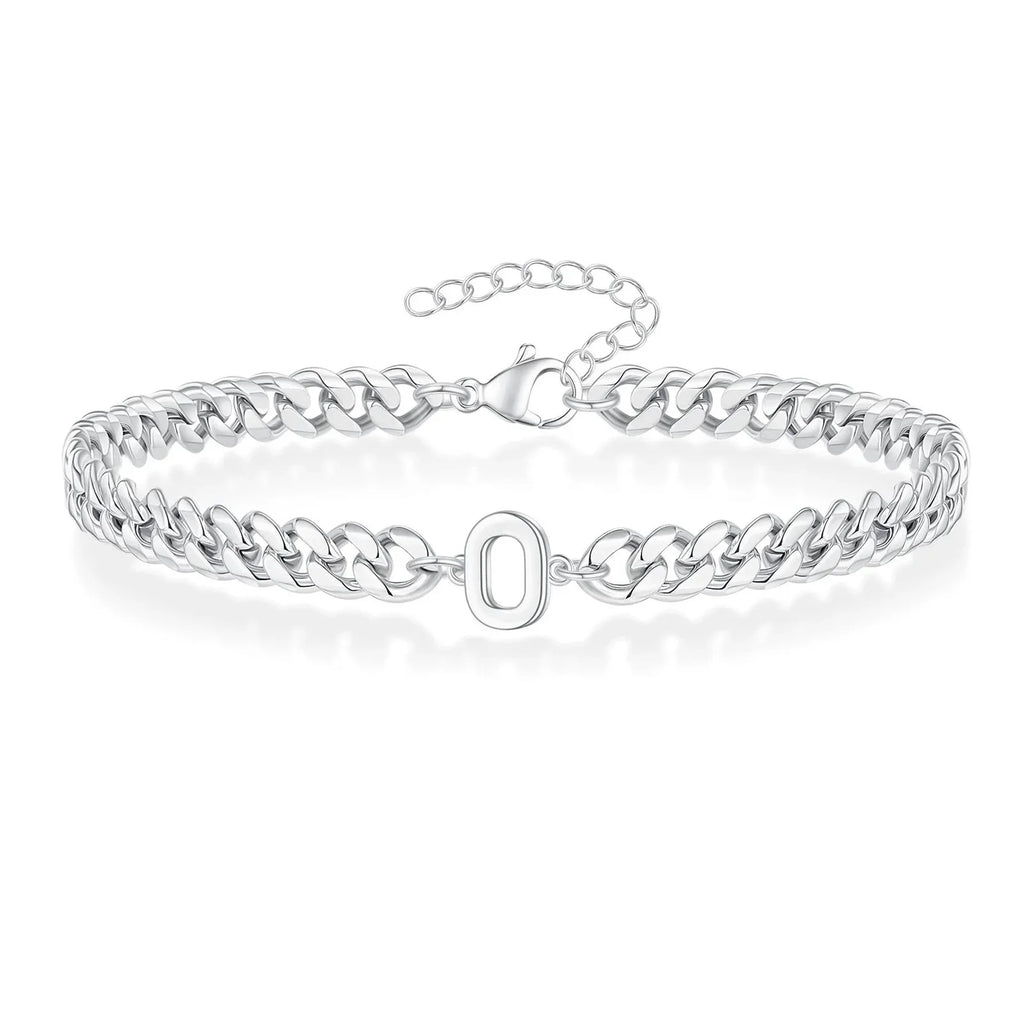 Gedraaide initiaalarmband o