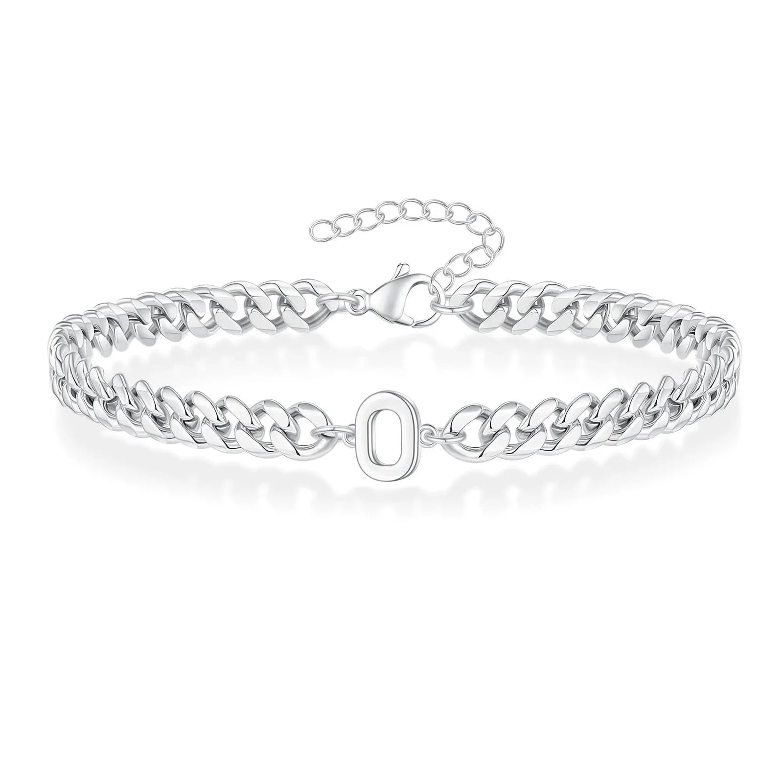 Gedraaide initiaalarmband o