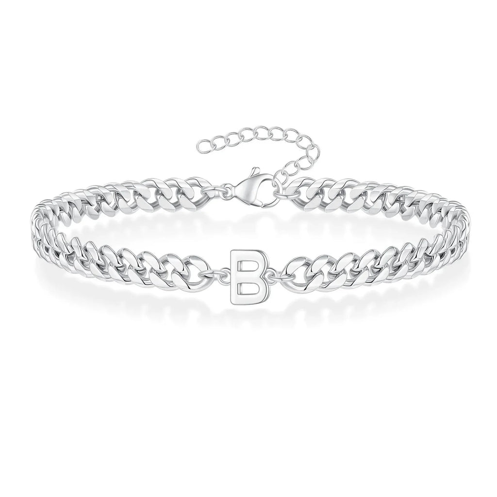 Gedraaide initiaalarmband b