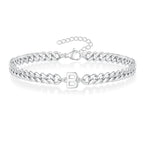 Gedraaide initiaalarmband b