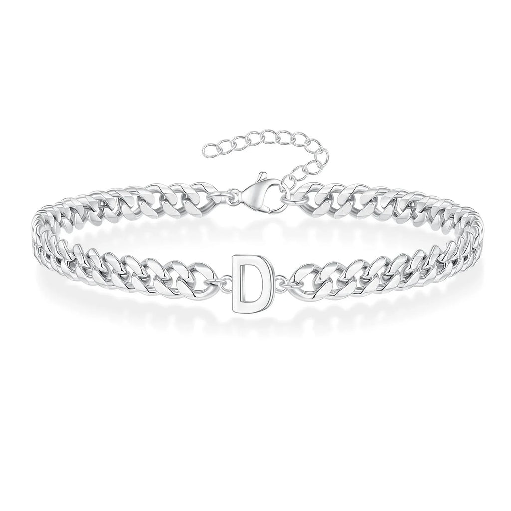 Gedraaide initiaalarmband d