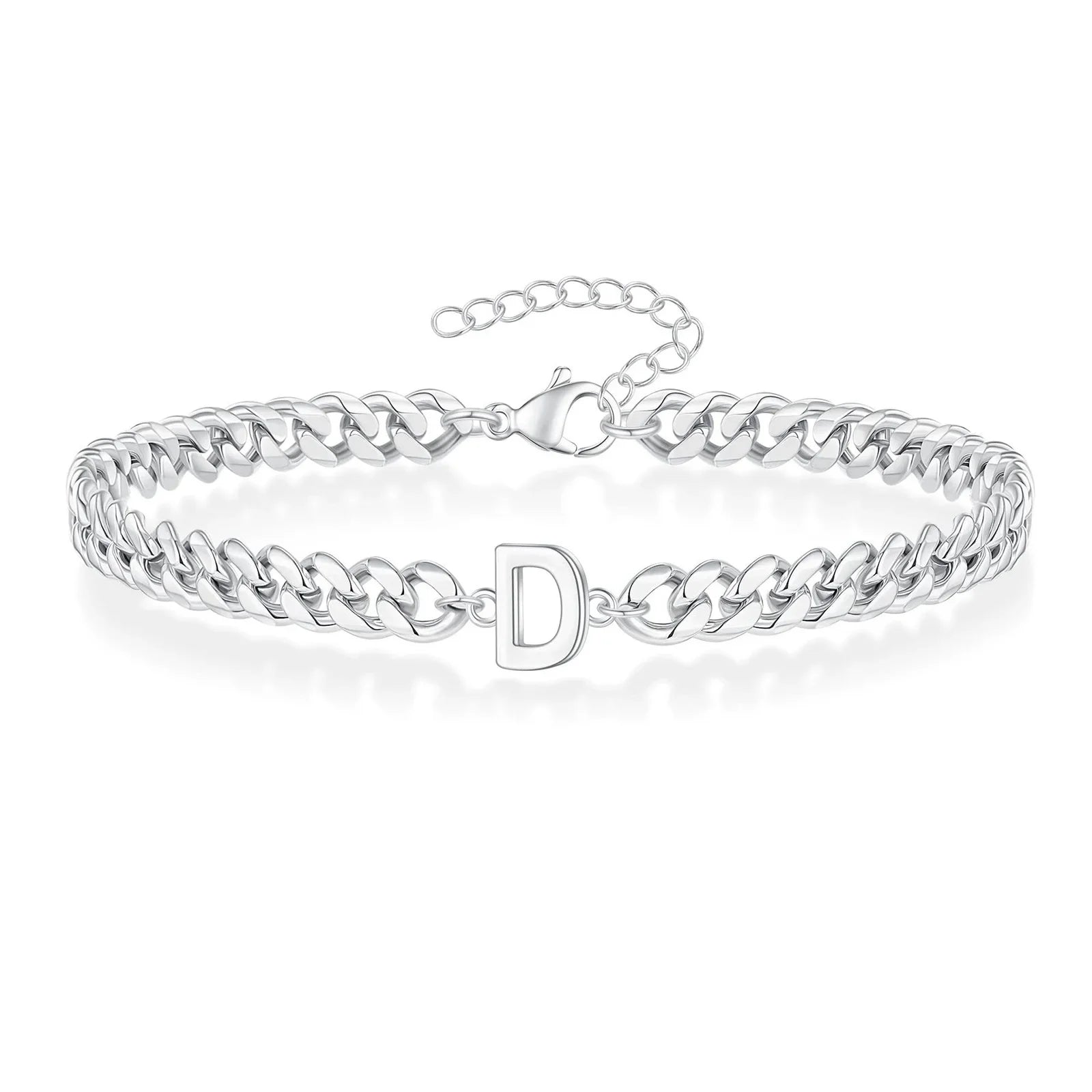 Gedraaide initiaalarmband d