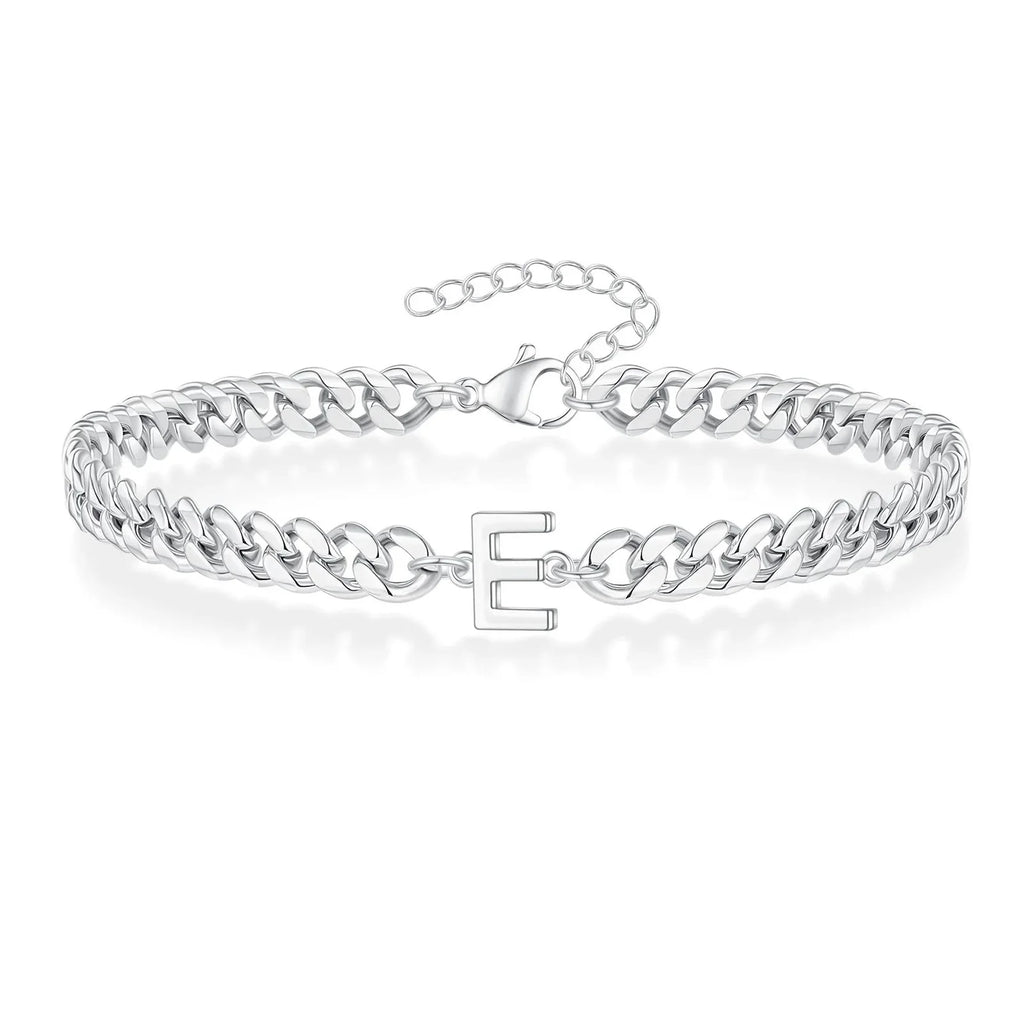 Gedraaide initiaalarmband e