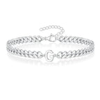 Gedraaide initiaalarmband g