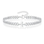 Gedraaide initiaalarmband i