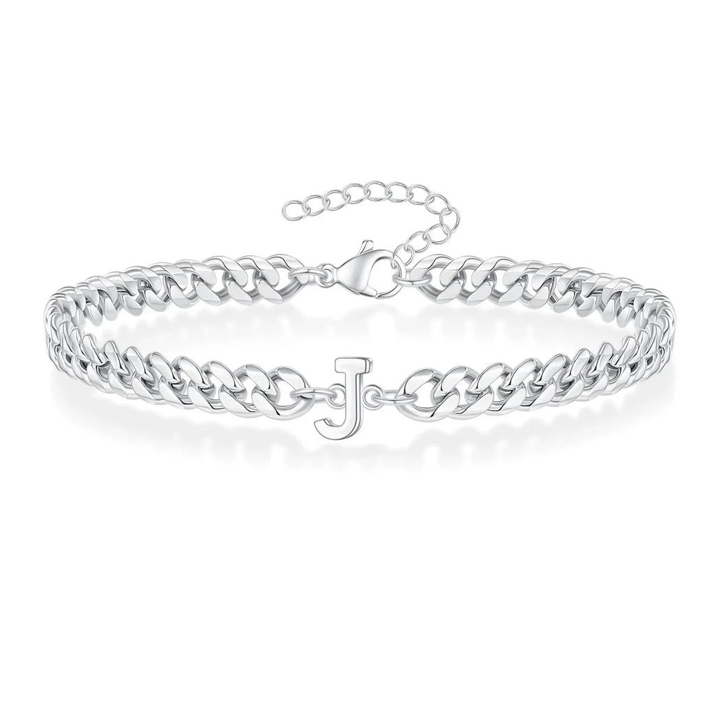 Gedraaide initiaalarmband j