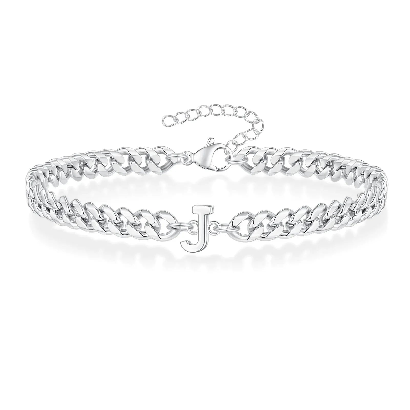 Gedraaide initiaalarmband j