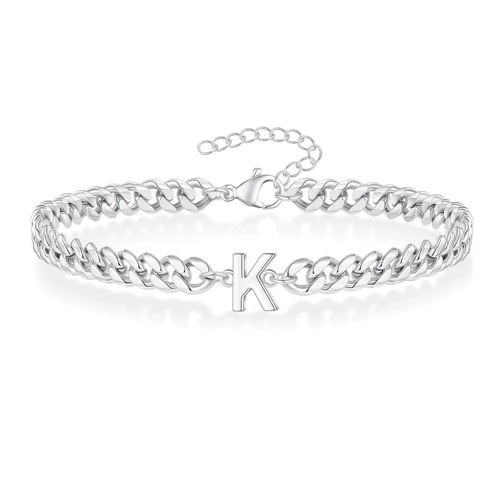 Gedraaide initiaalarmband k