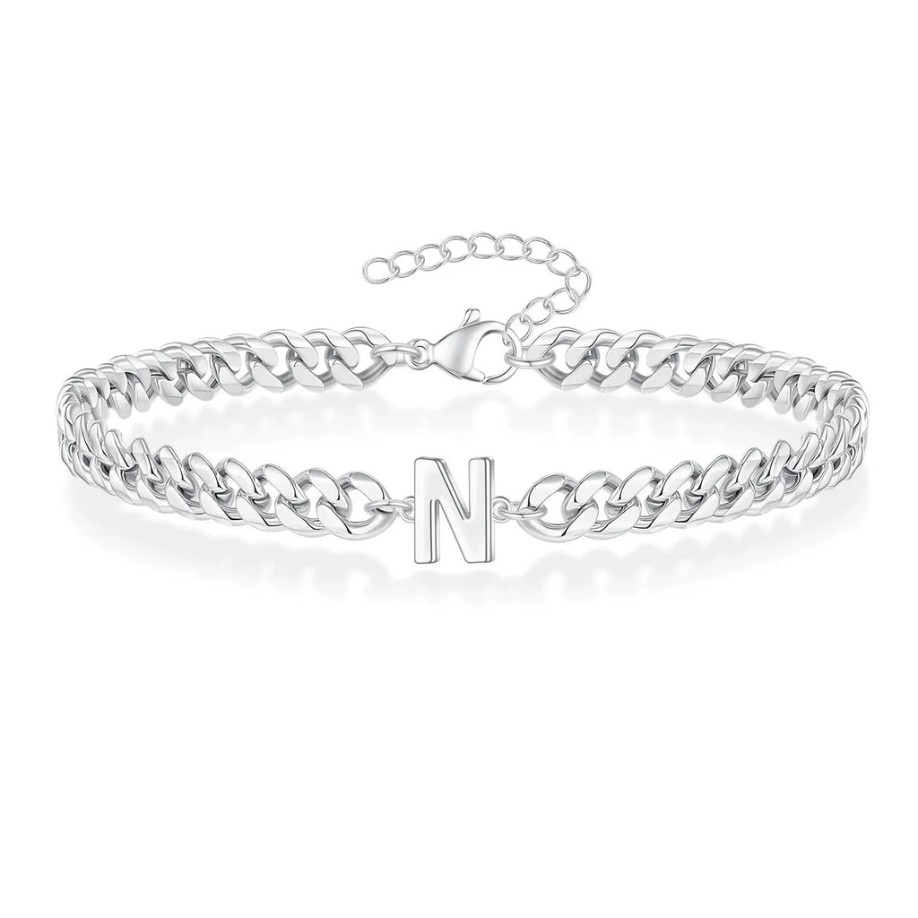 Gedraaide initiaalarmband n