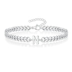 Gedraaide initiaalarmband n