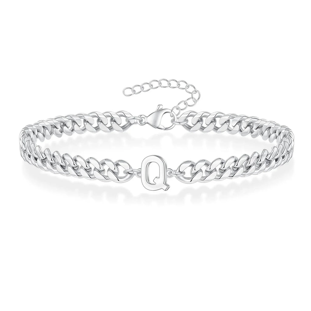 Gedraaide initiaalarmband q