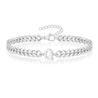 Gedraaide initiaalarmband q