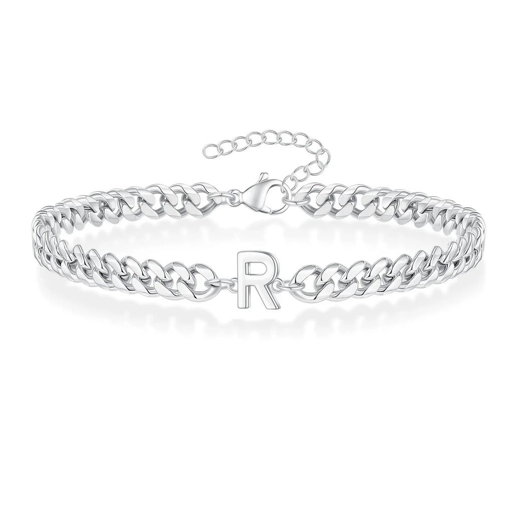 Gedraaide initiaalarmband r