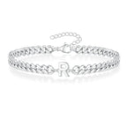 Gedraaide initiaalarmband r