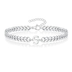 Gedraaide initiaalarmband s