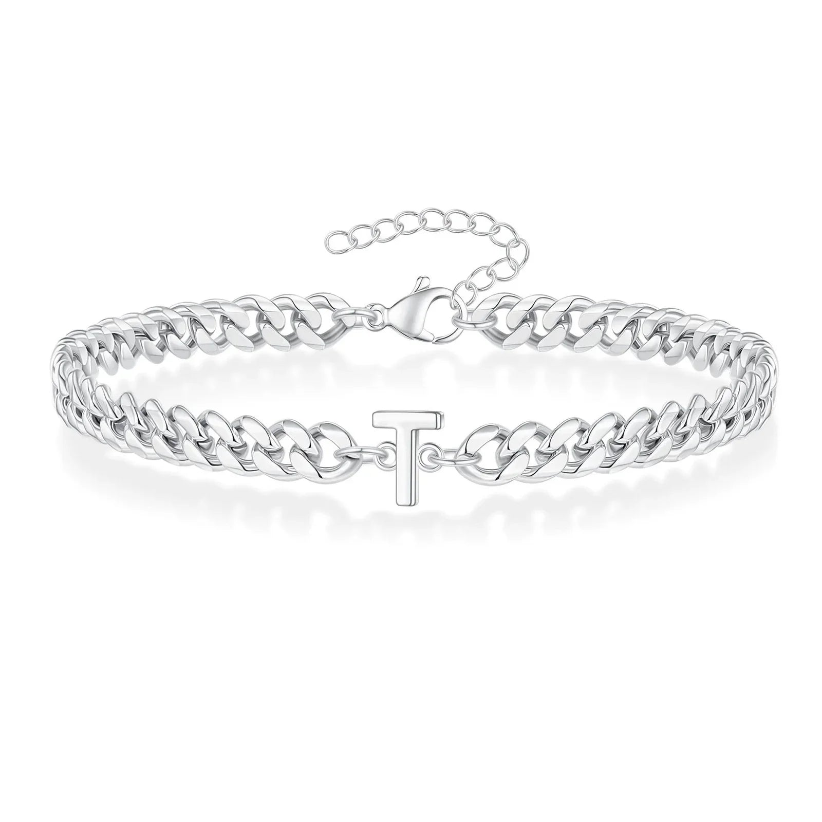 Gedraaide initiaalarmband t