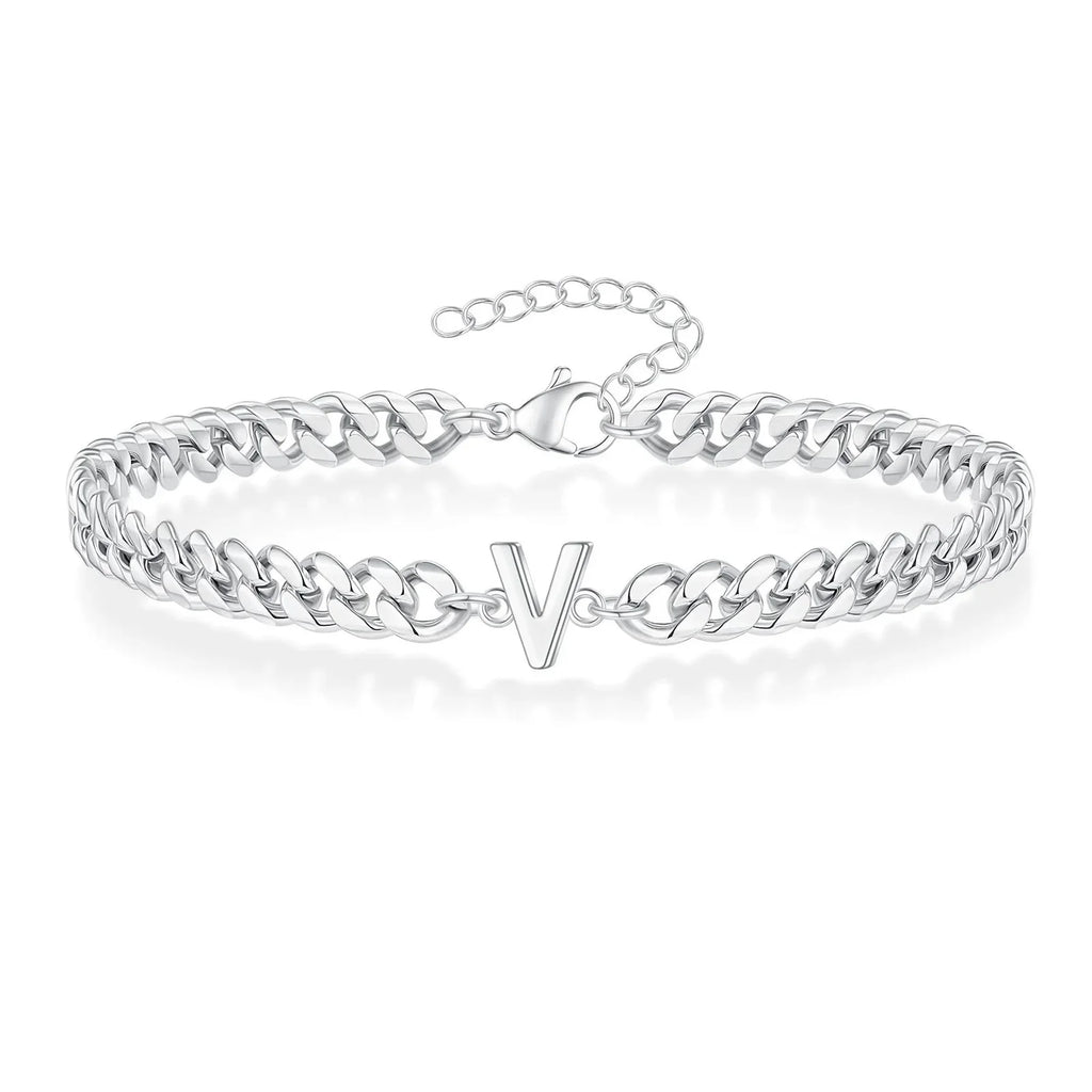 Gedraaide initiaalarmband v