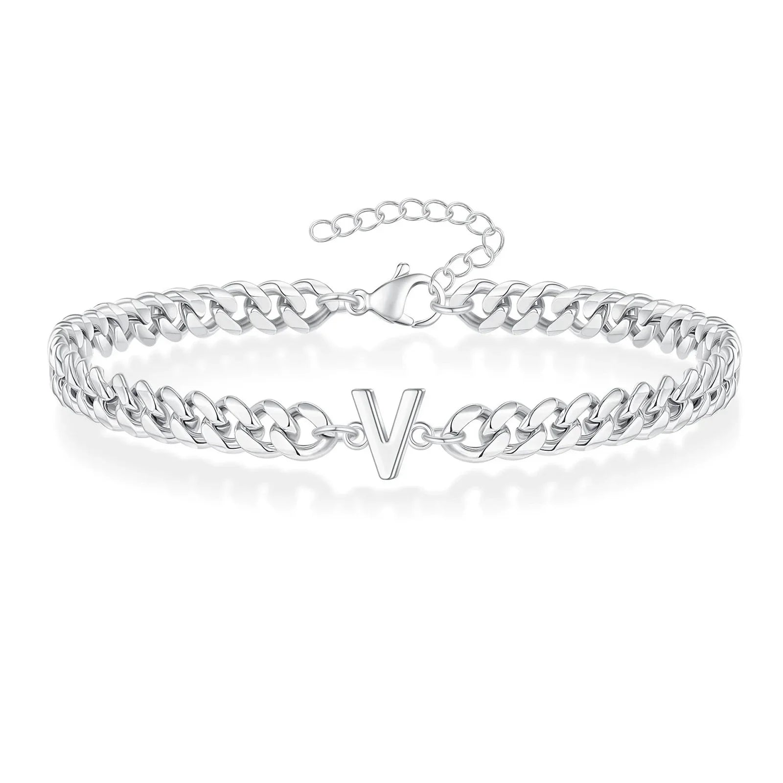 Gedraaide initiaalarmband v