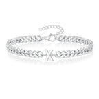 Gedraaide initiaalarmband x