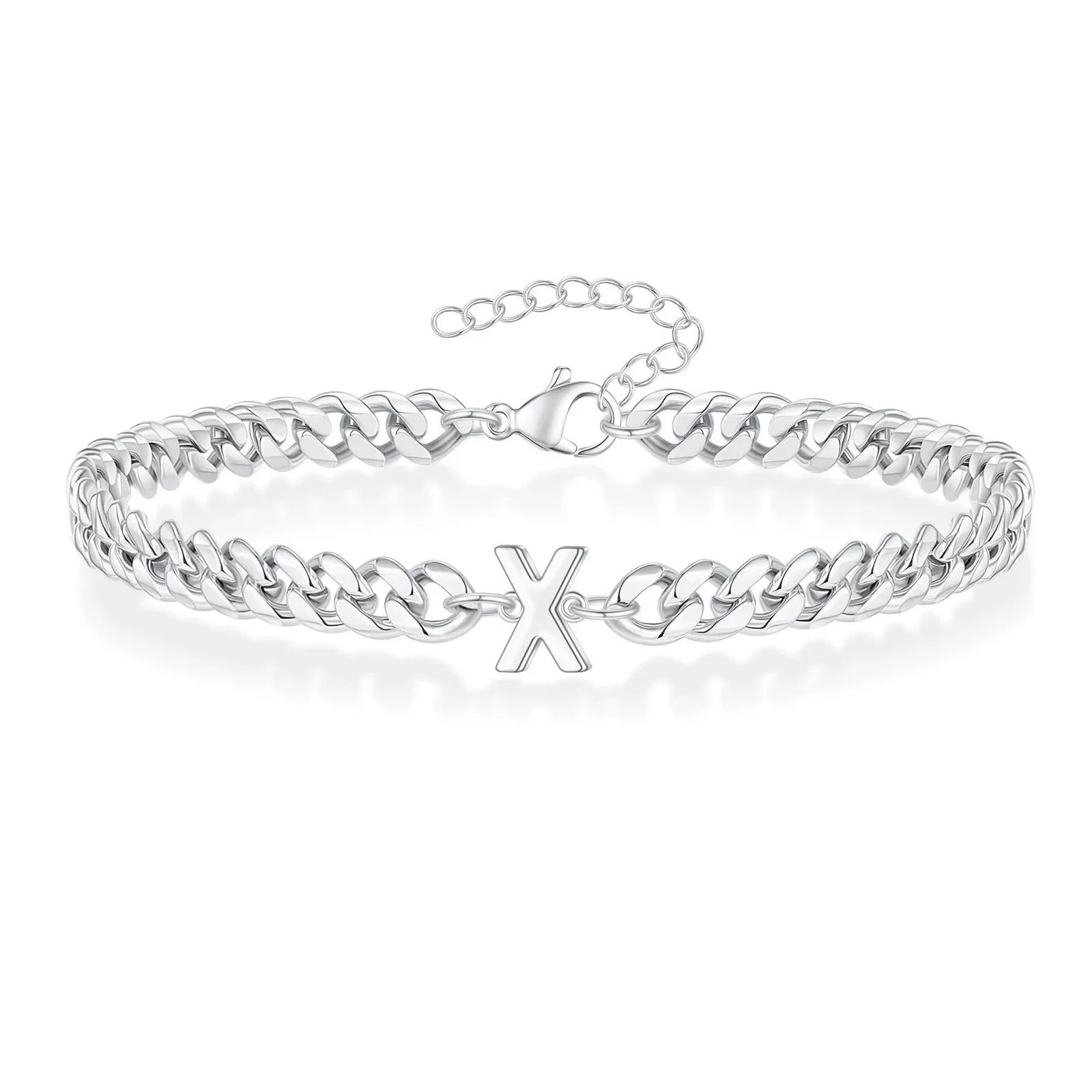 Gedraaide initiaalarmband x