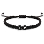 Gevlochten initialenarmband f