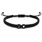 Gevlochten initialenarmband j
