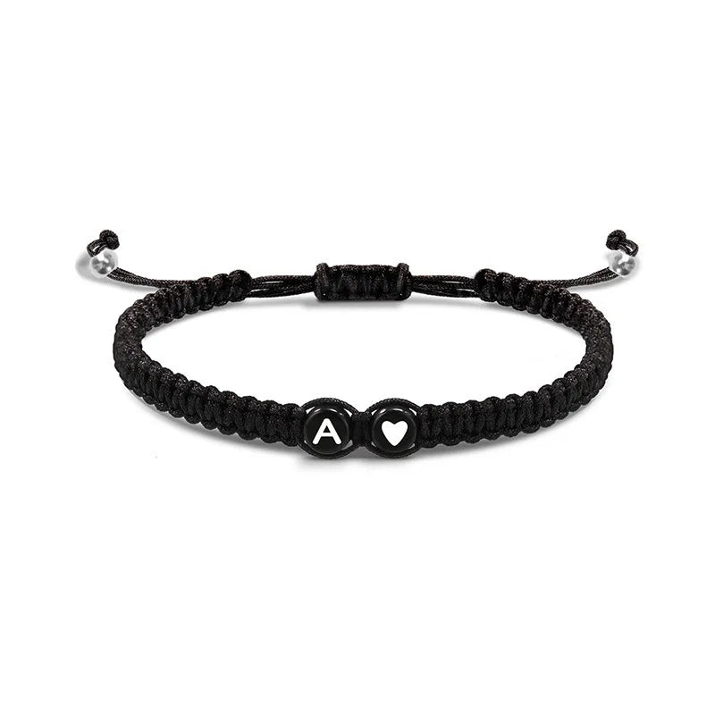 Gevlochten initialenarmband a