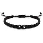 Gevlochten initialenarmband d