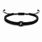 Gevlochten initialenarmband f