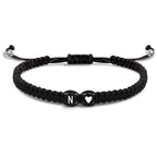 Gevlochten initialenarmband n