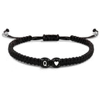 Gevlochten initialenarmband q