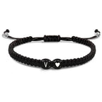 Gevlochten initialenarmband v