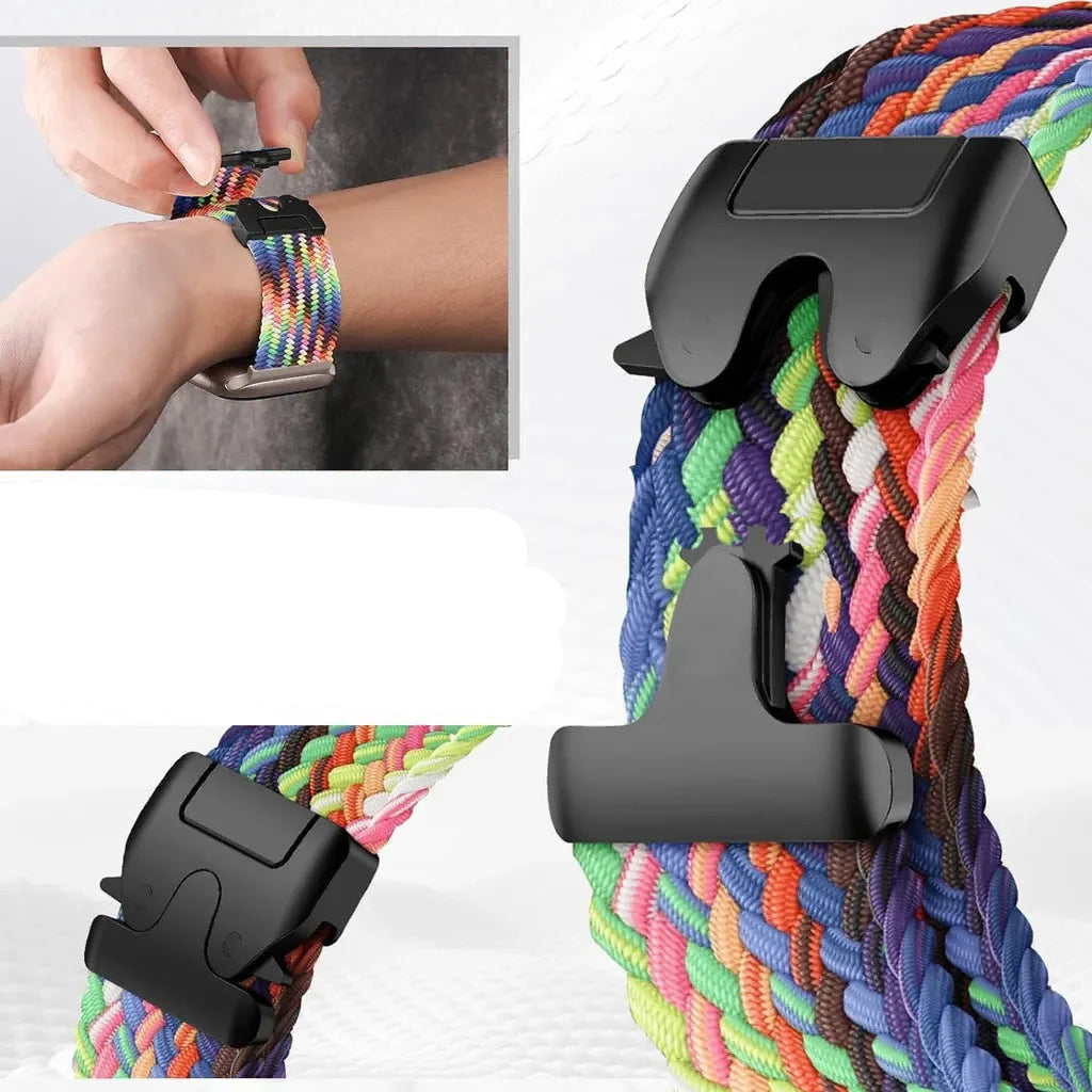 Gevlochten bandje voor Fitbit Charge 5, Charge 6 horloge