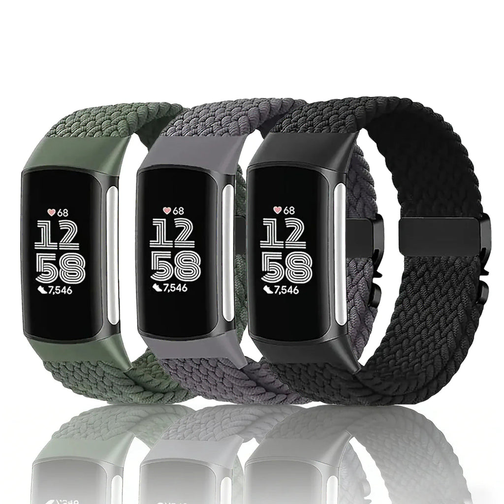 Gevlochten bandje voor Fitbit Charge 5, Charge 6 horloge