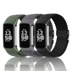 Gevlochten bandje voor Fitbit Charge 5, Charge 6 horloge