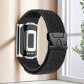 Gevlochten bandje voor Fitbit Charge 5, Charge 6 horloge zwart