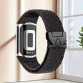 Gevlochten bandje voor Fitbit Charge 5, Charge 6 horloge zwart multi