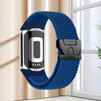 Gevlochten bandje voor Fitbit Charge 5, Charge 6 horloge blauw