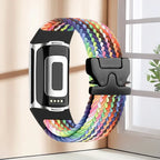 Gevlochten bandje voor Fitbit Charge 5, Charge 6 horloge regenboog