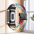 Gevlochten bandje voor Fitbit Charge 5, Charge 6 horloge regenboog