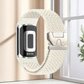 Gevlochten bandje voor Fitbit Charge 5, Charge 6 horloge wit