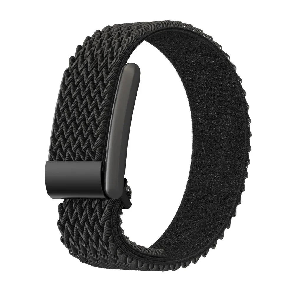 Nylon horlogebandje voor Google Fitbit Air zwart