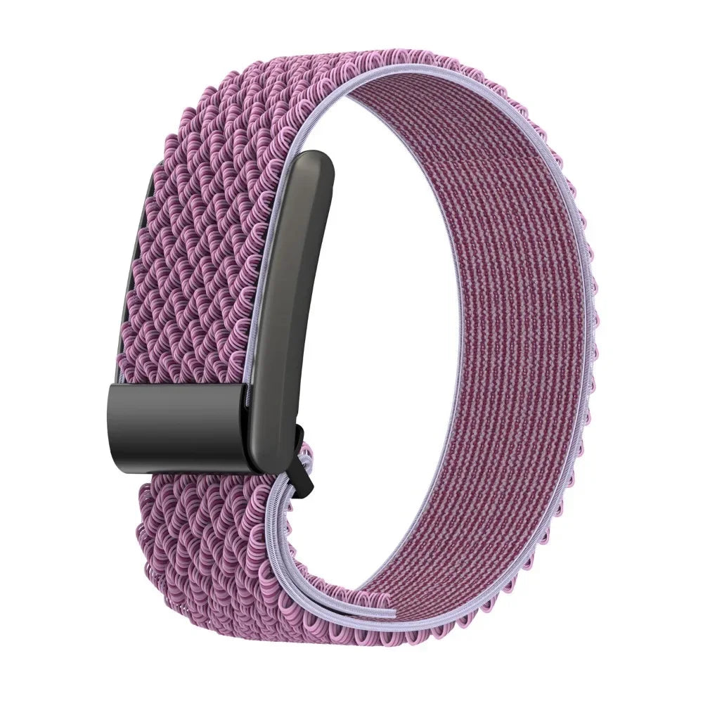 Nylon horlogebandje voor Google Fitbit Air paars